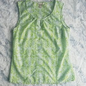 🦈 3/$20 Banana Republic Lime Patterned Top